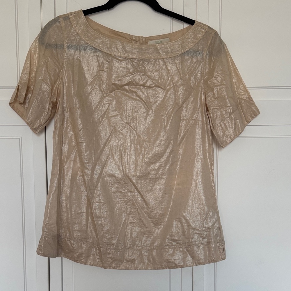 Marks & Spencer Shimmering Beige Blouse
